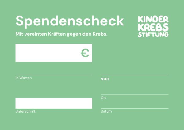 Kinderkrebsstiftung Spendenscheck – Bild 2