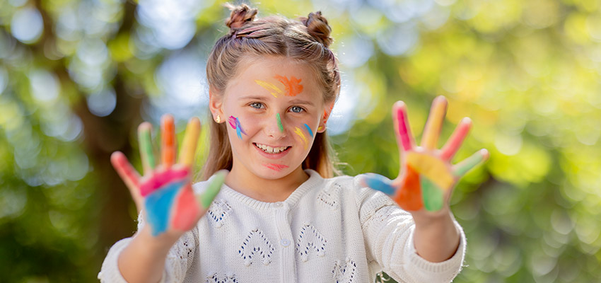 Malen für Kinder im Waldpiraten-Camp