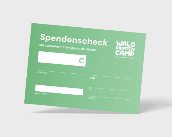 Waldpiraten-Camp Spendenscheck